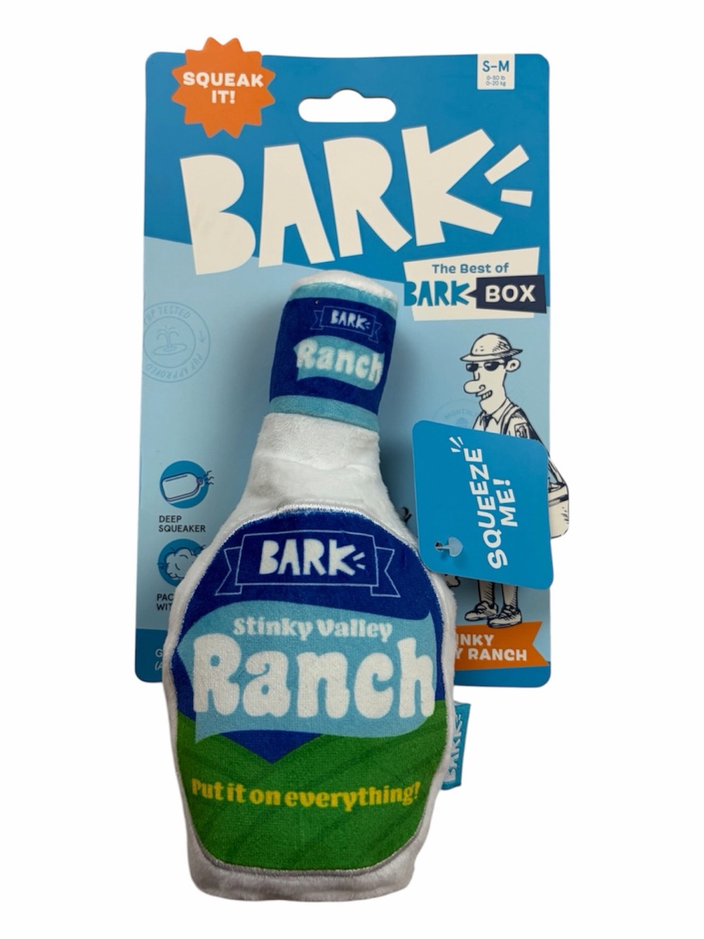 NWT Barkbox Stinky Valley Ranch dog Toy
